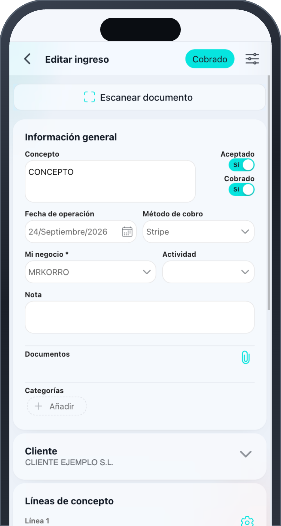app facturación