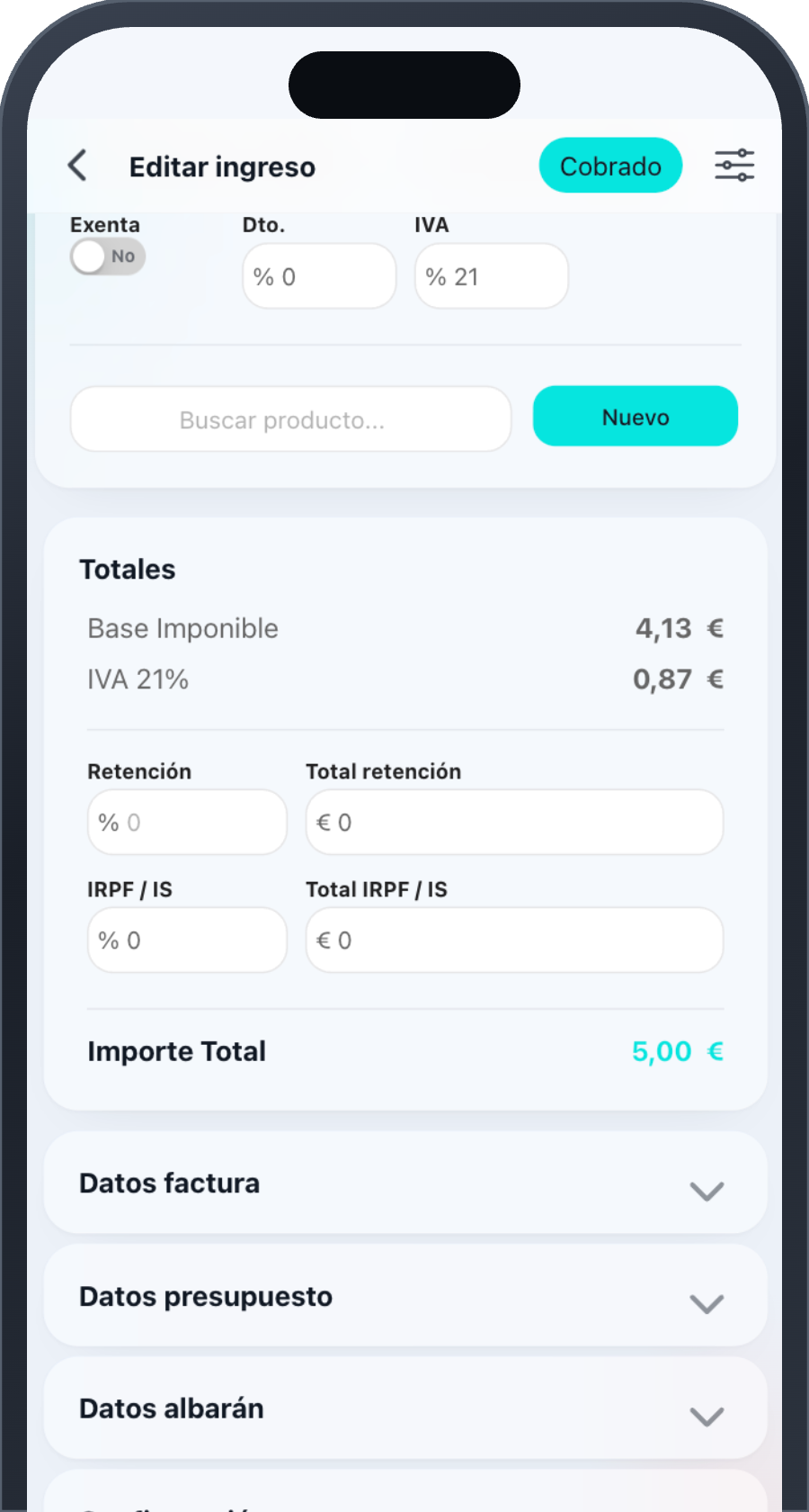 app facturación empresas