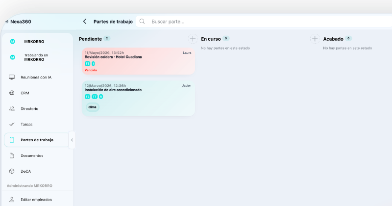 app partes de trabajo empresas