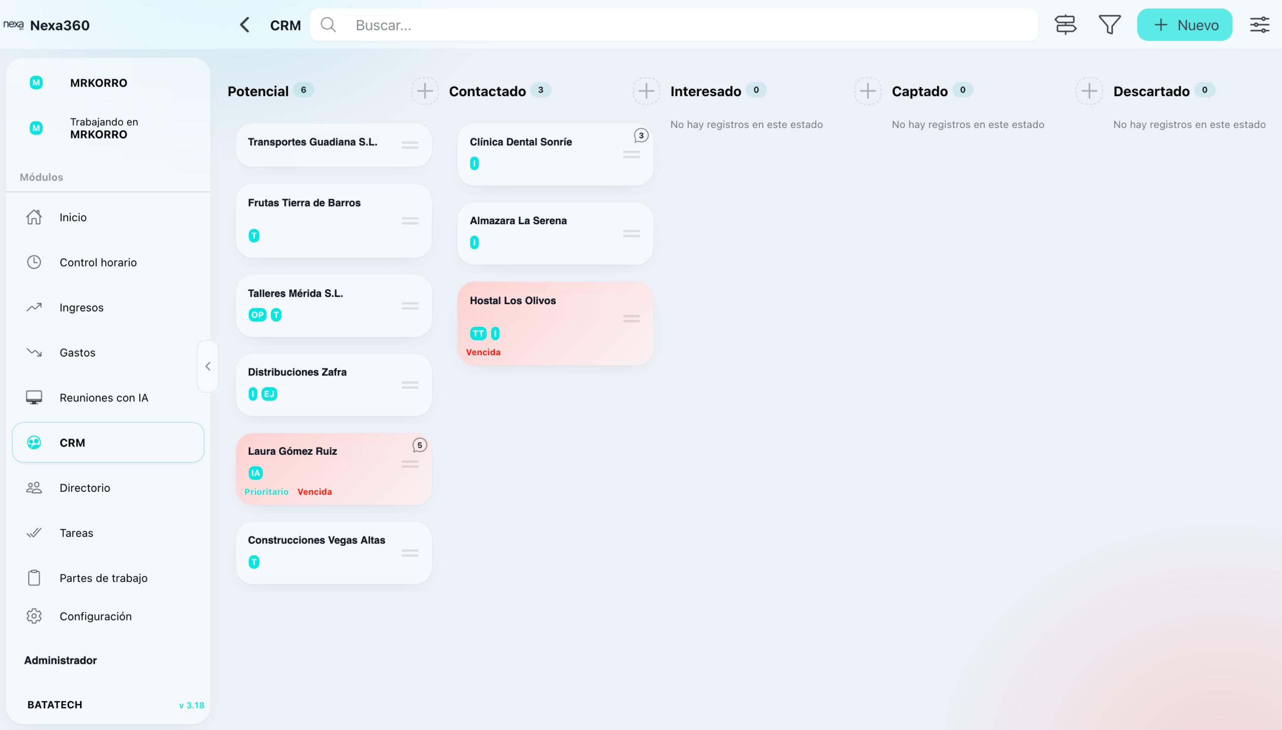 crm para representantes comerciales