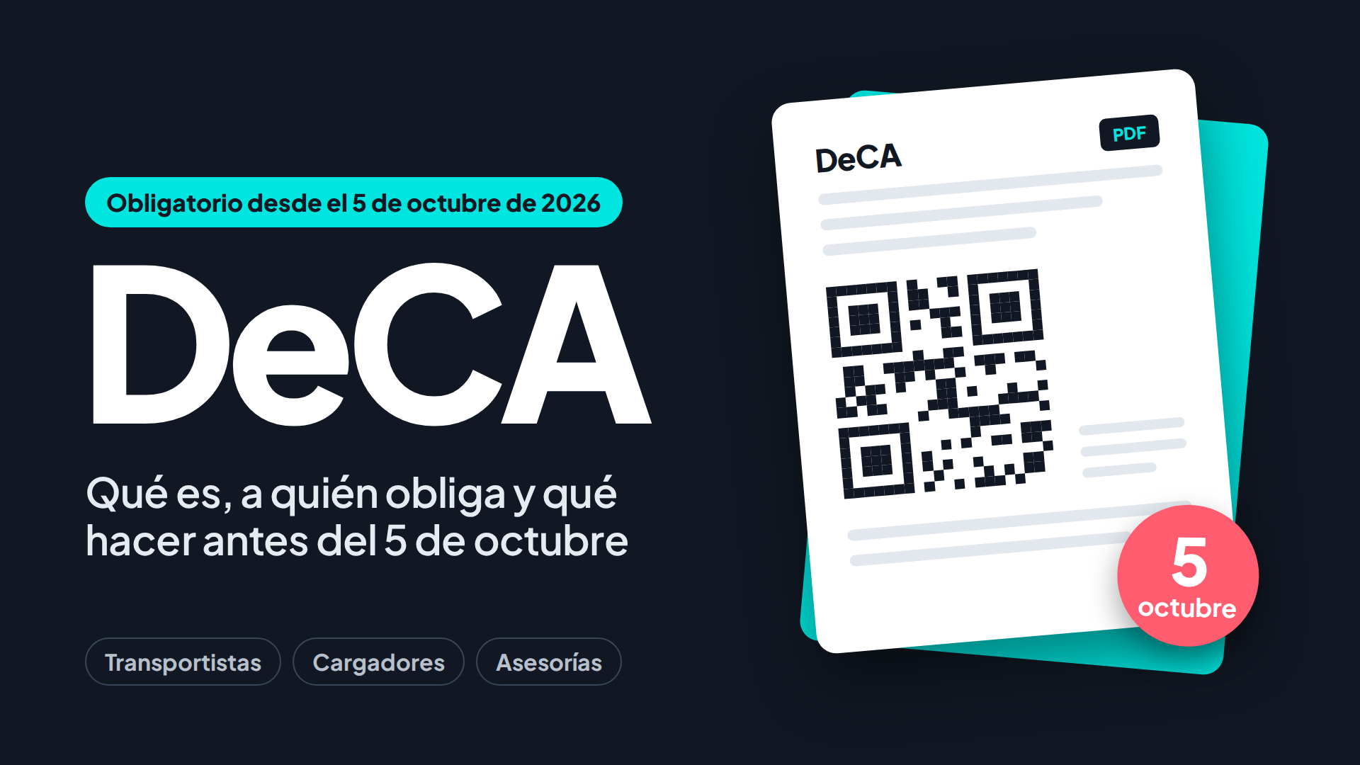 DeCA: qué hacer antes del 5 de octubre de 2026